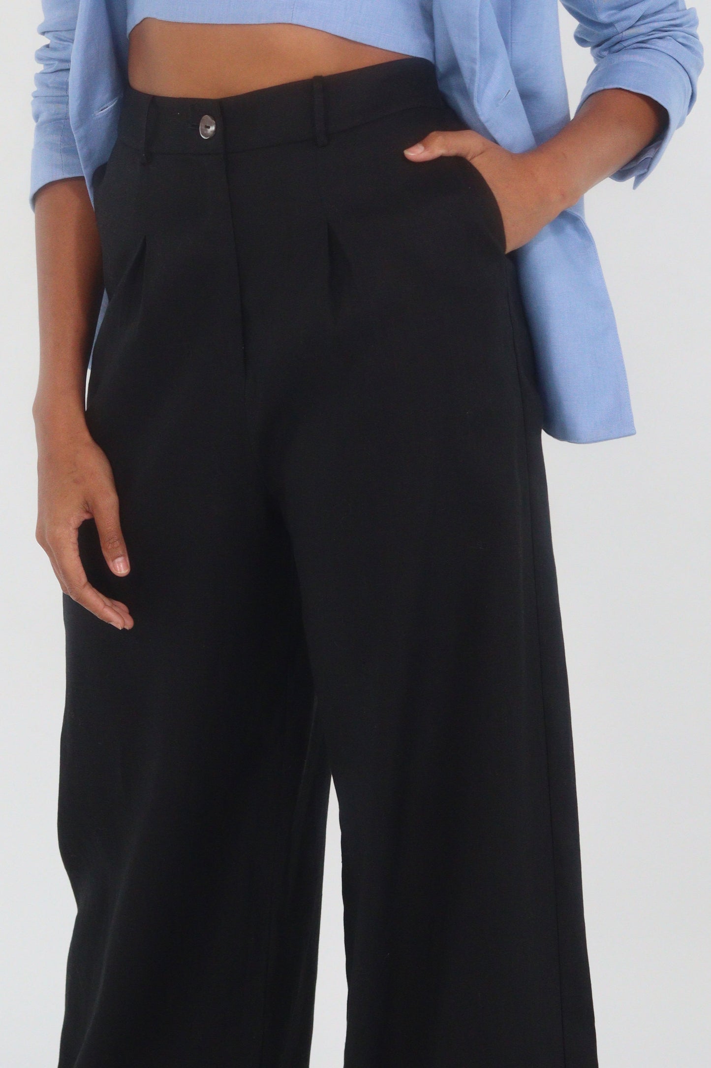 PANTALON KAMLA LIN (NOIR)