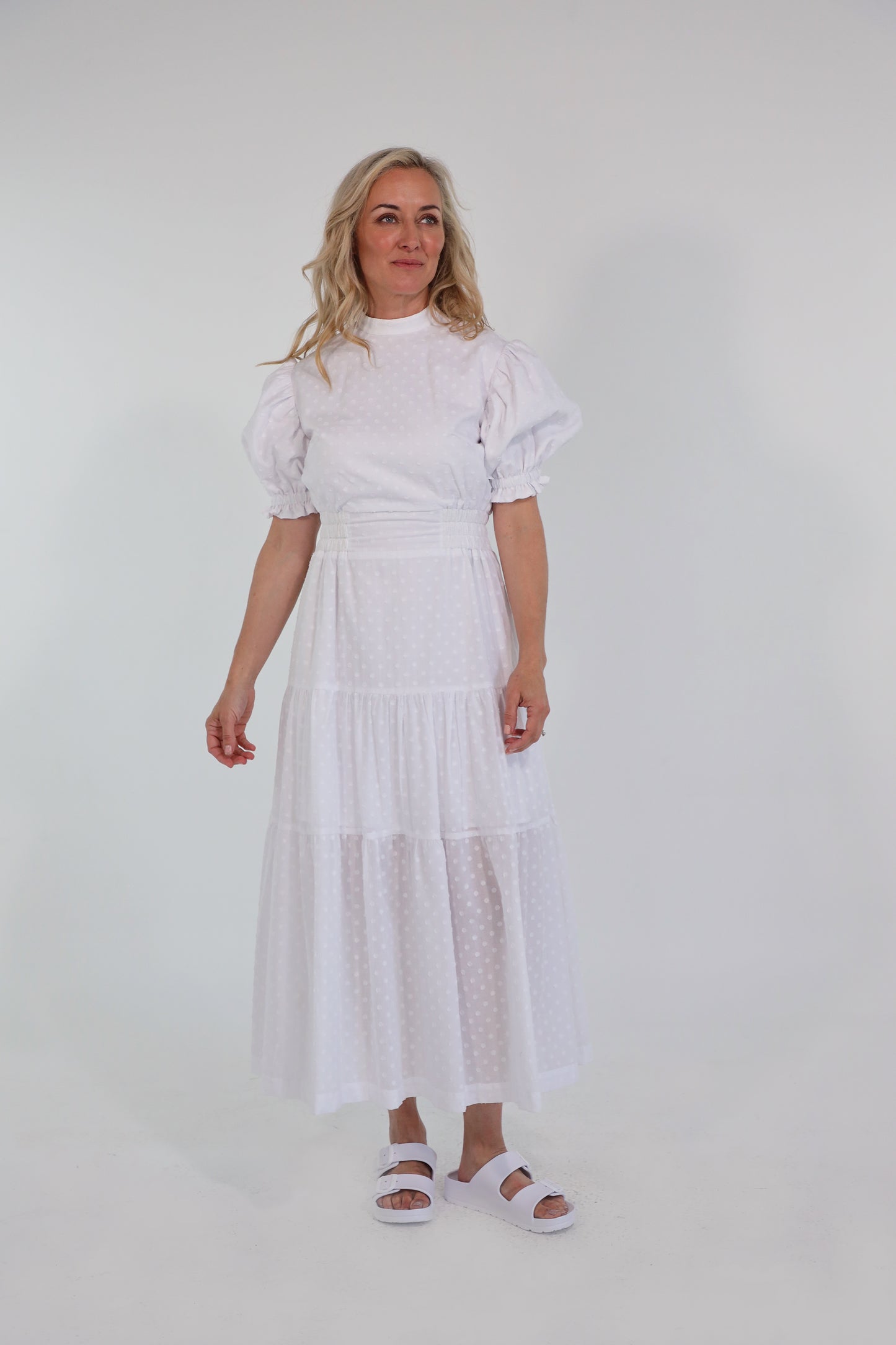 ROBE MAXI LOLA COTON (BLANC)
