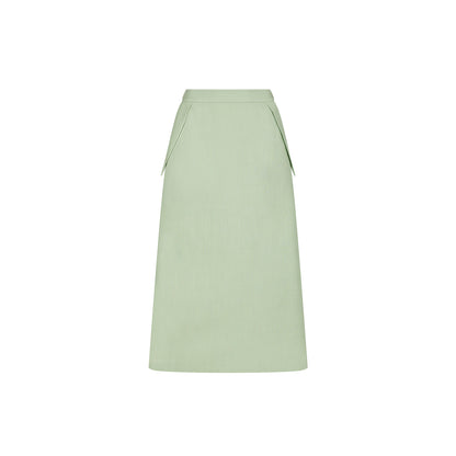 MIDI SKIRT LINEN