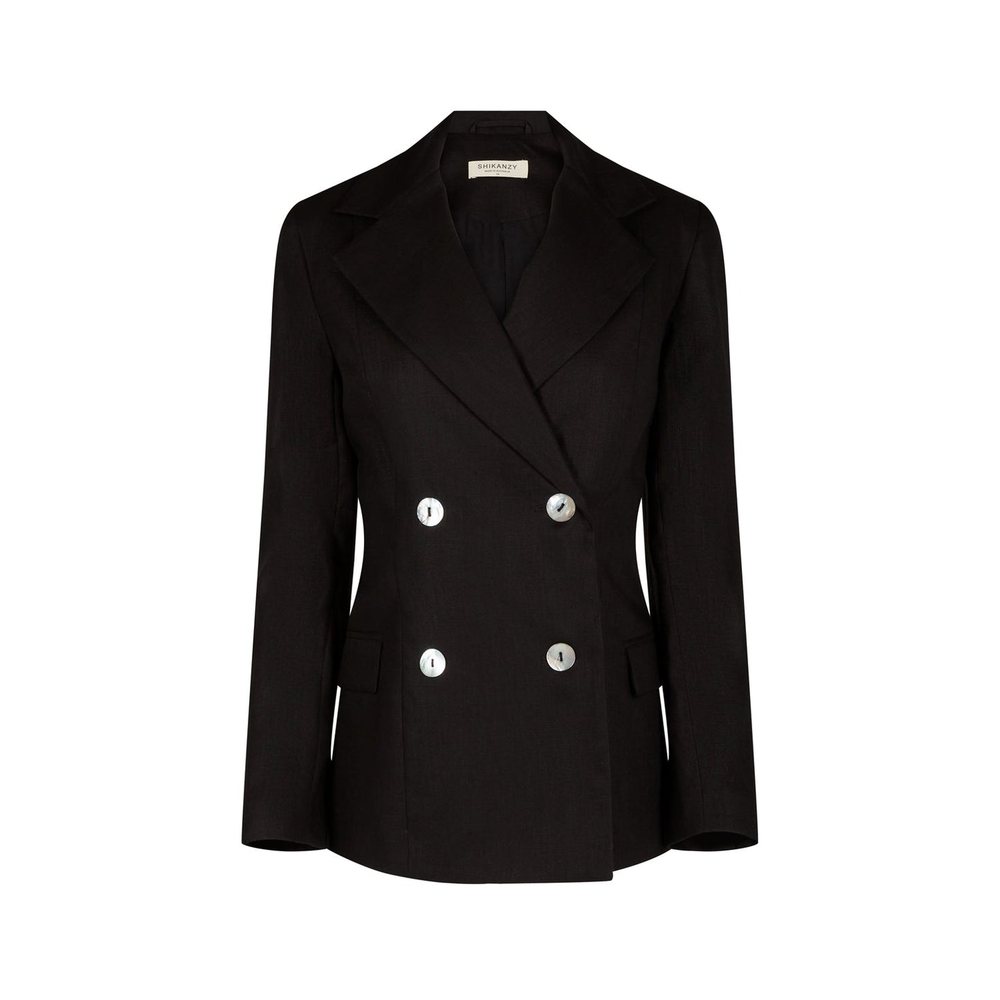 KAMLA BLAZER LIN (NOIR)