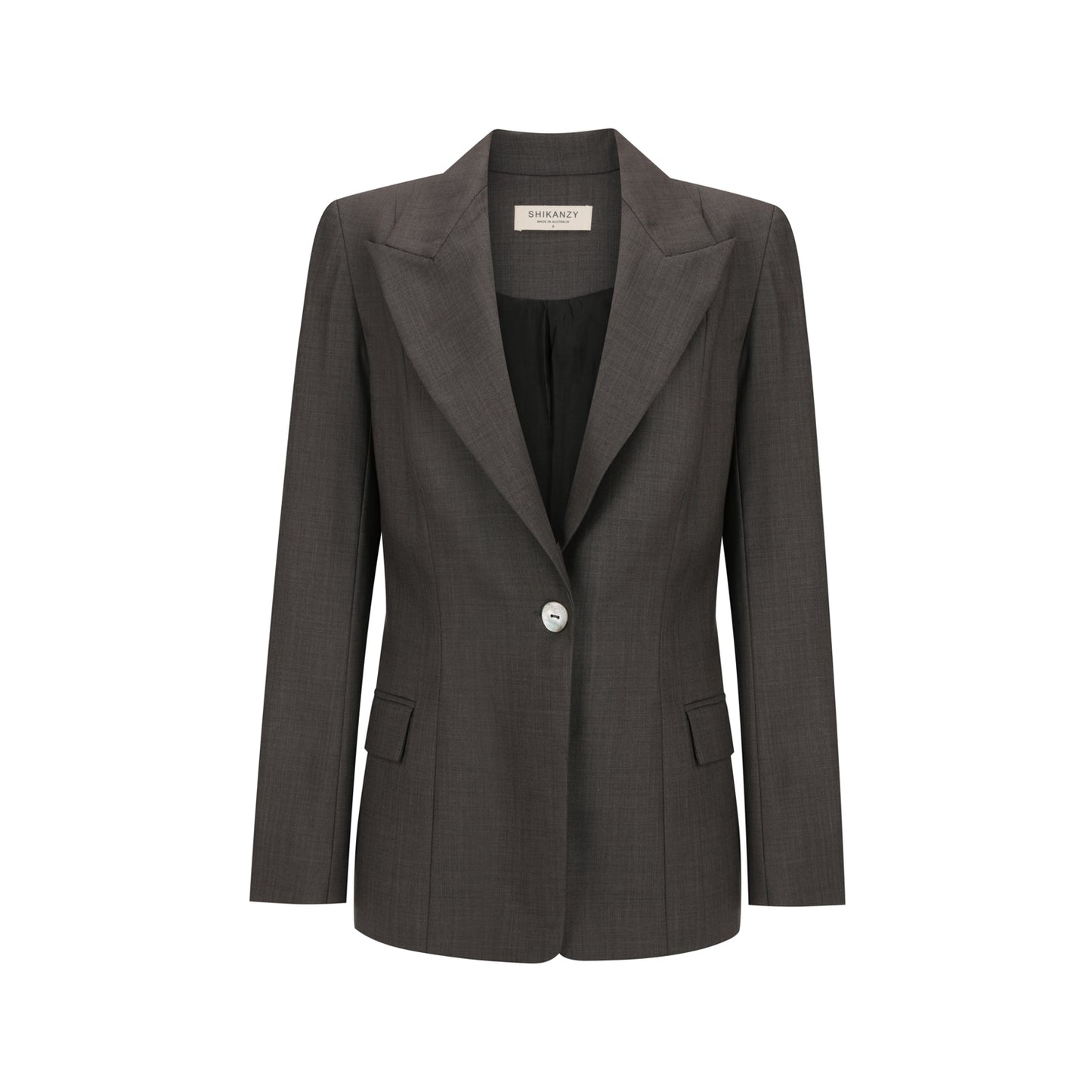 GLORIA BLAZER (CHARCOAL BROWN)