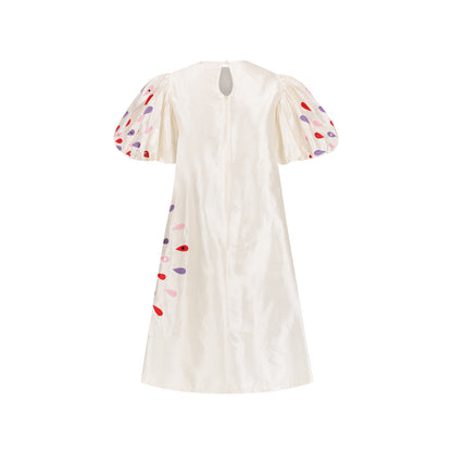 AUDREY A-LINE DRESS (CREAM)