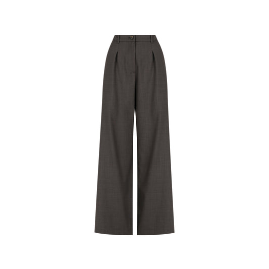 GLORIA PANTS (CHARCOAL BROWN)
