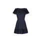 ROBE À VOLANTS CAMELIA (DENIM)