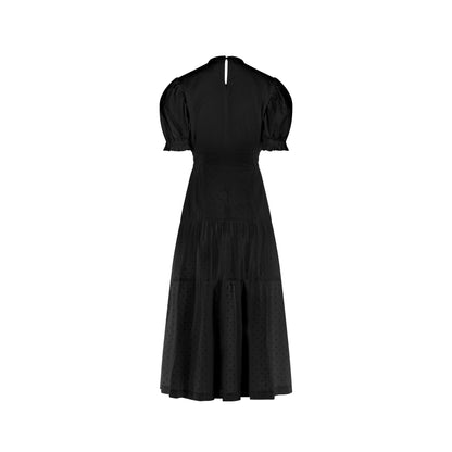 LOLA MAXI DRESS COTTON (BLACK)