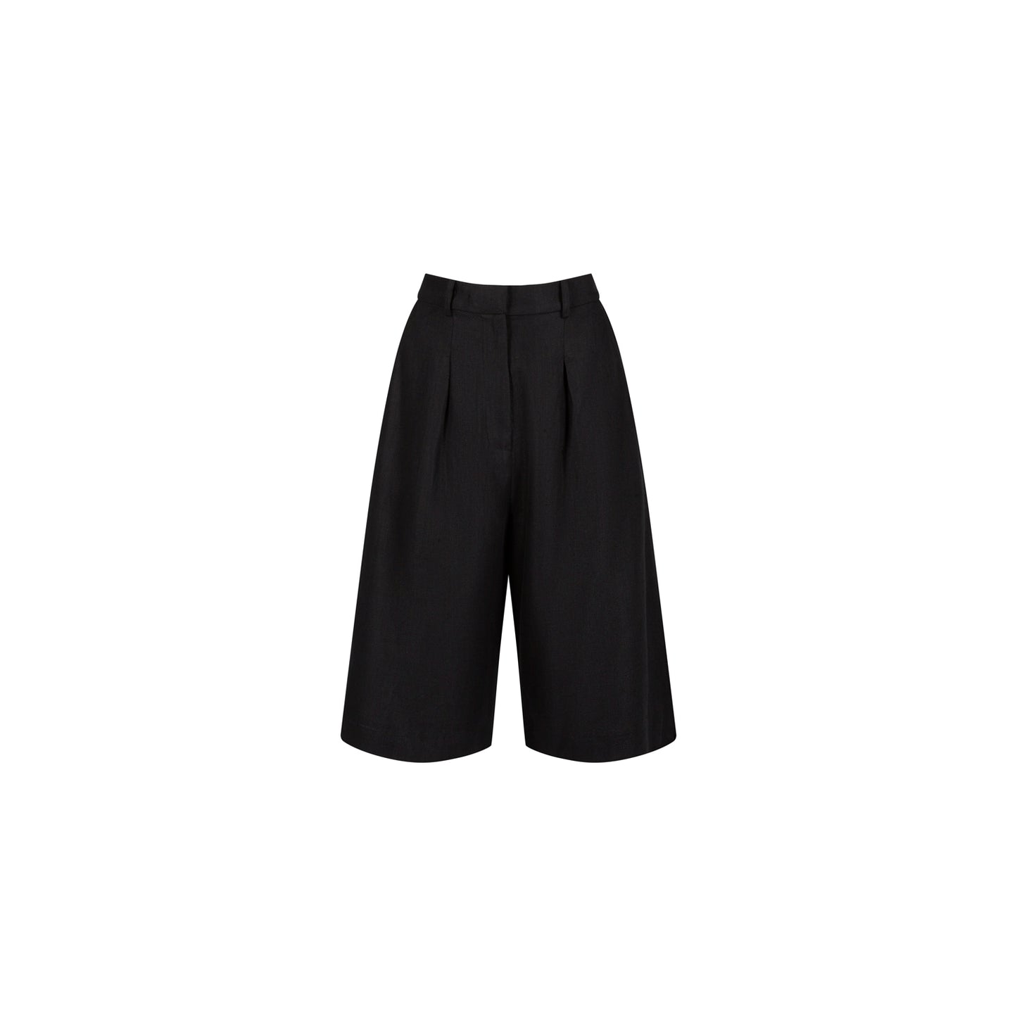 BERMUDA SHORTS LINEN (BLACK)