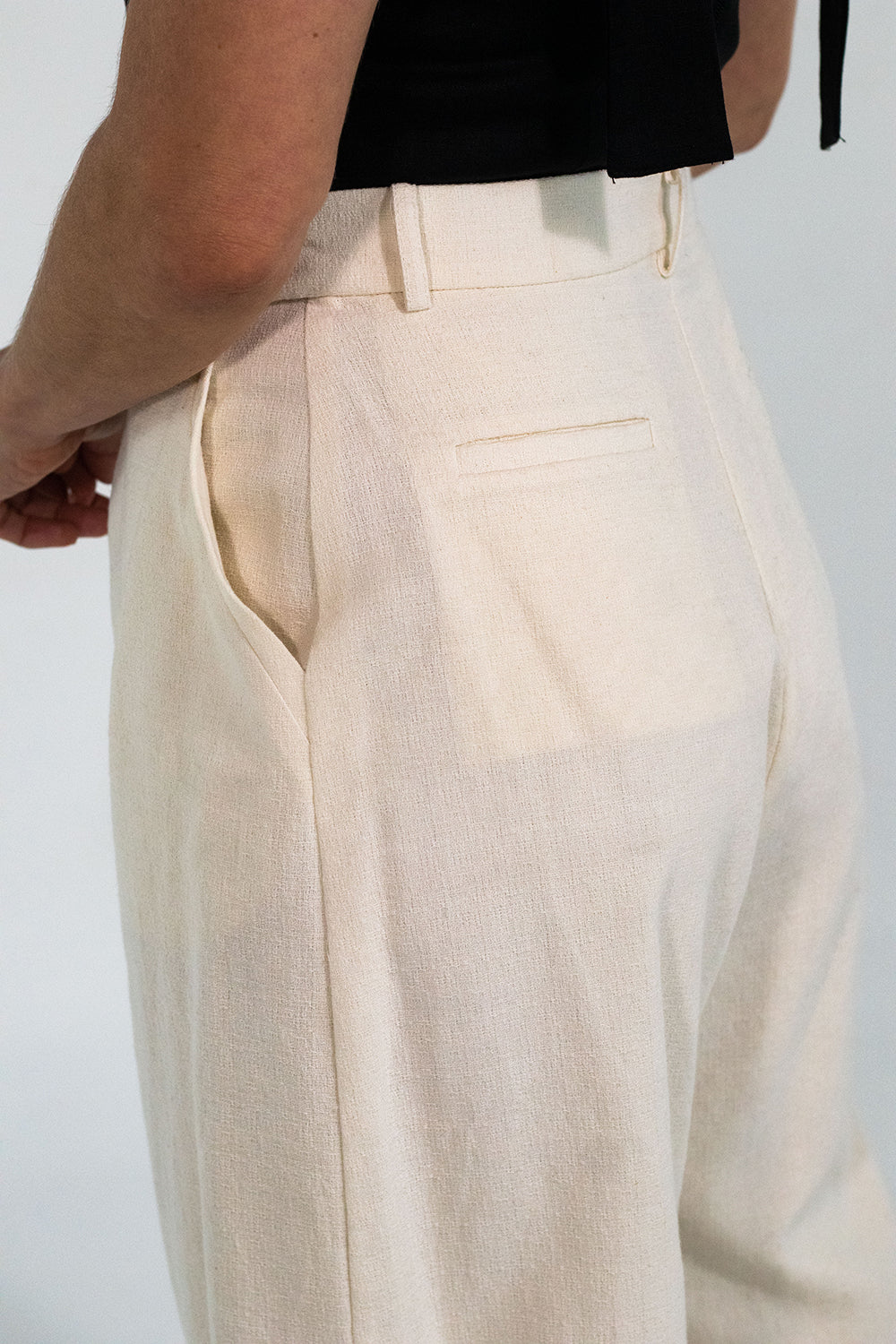 KAMLA PANTS ORGANIC COTTON (IVORY)