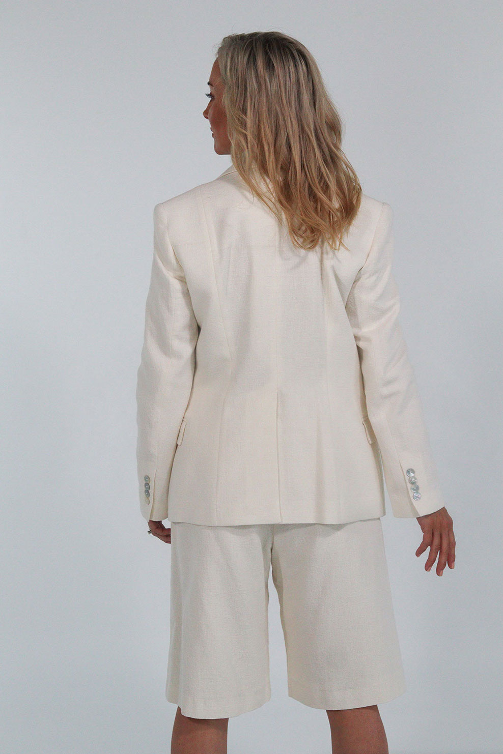 KAMLA BLAZER ORGANIC COTTON (IVORY)