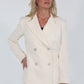 KAMLA BLAZER COTON BIOLOGIQUE (IVOIRE)
