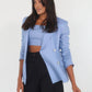 KAMLA BLAZER LIN (BLEU)