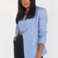 KAMLA BLAZER LIN (BLEU)