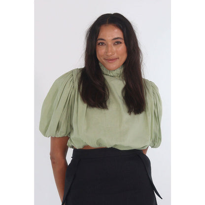 HOLLY BALLOON TOP (SAGE)