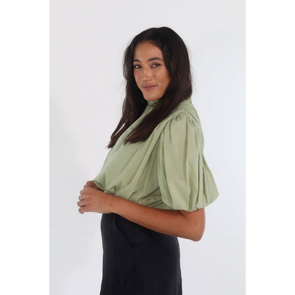 HOLLY BALLOON TOP (SAGE)
