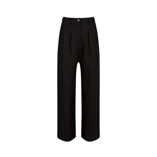 KAMLA PANTS LINEN (BLACK)