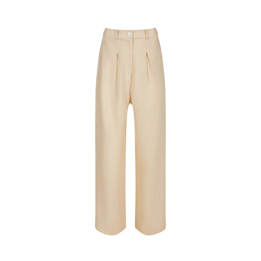 KAMLA PANTS LINEN (BEIGE)