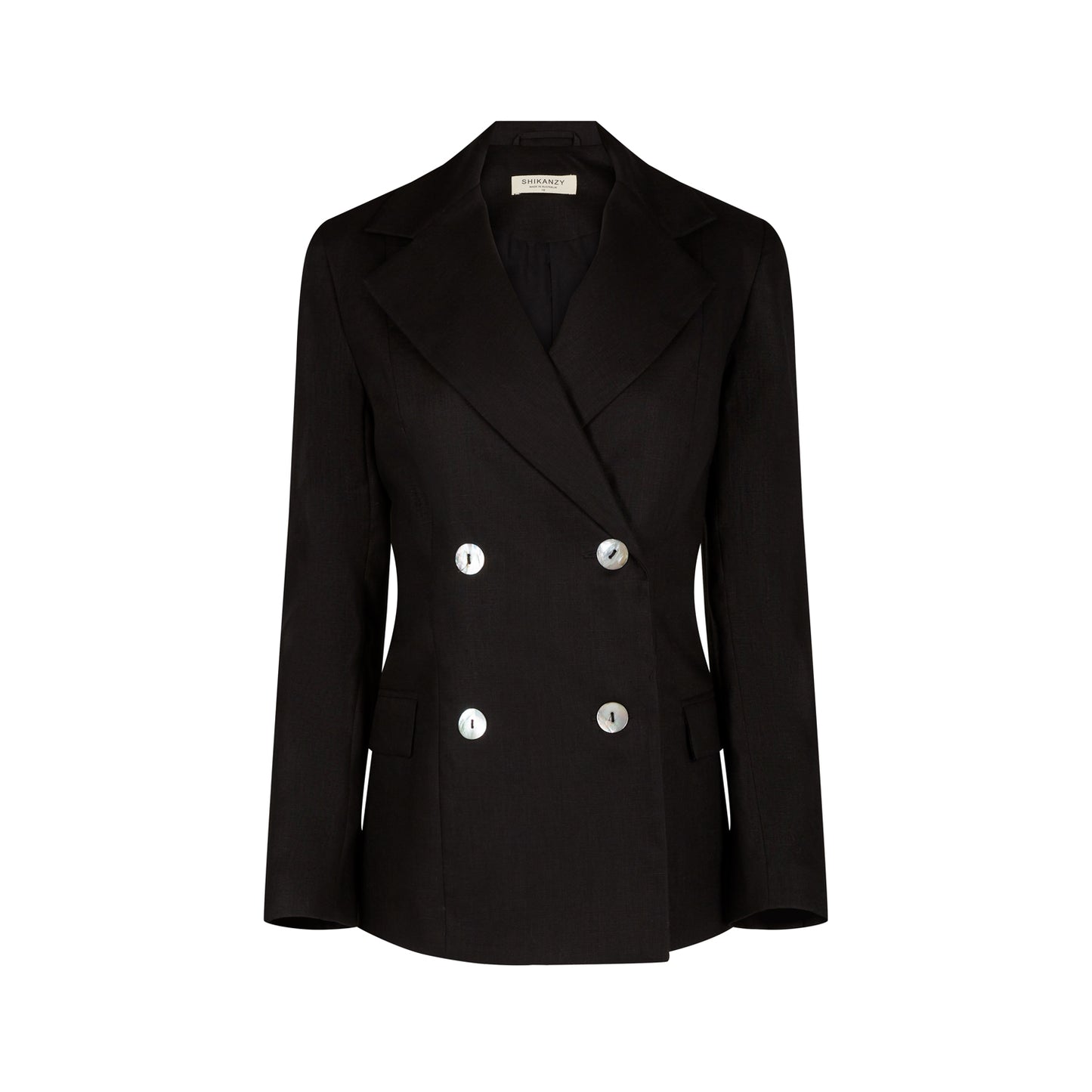 KAMLA BLAZER LIN (NOIR)