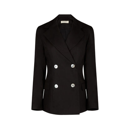 KAMLA BLAZER LINEN (BLACK)