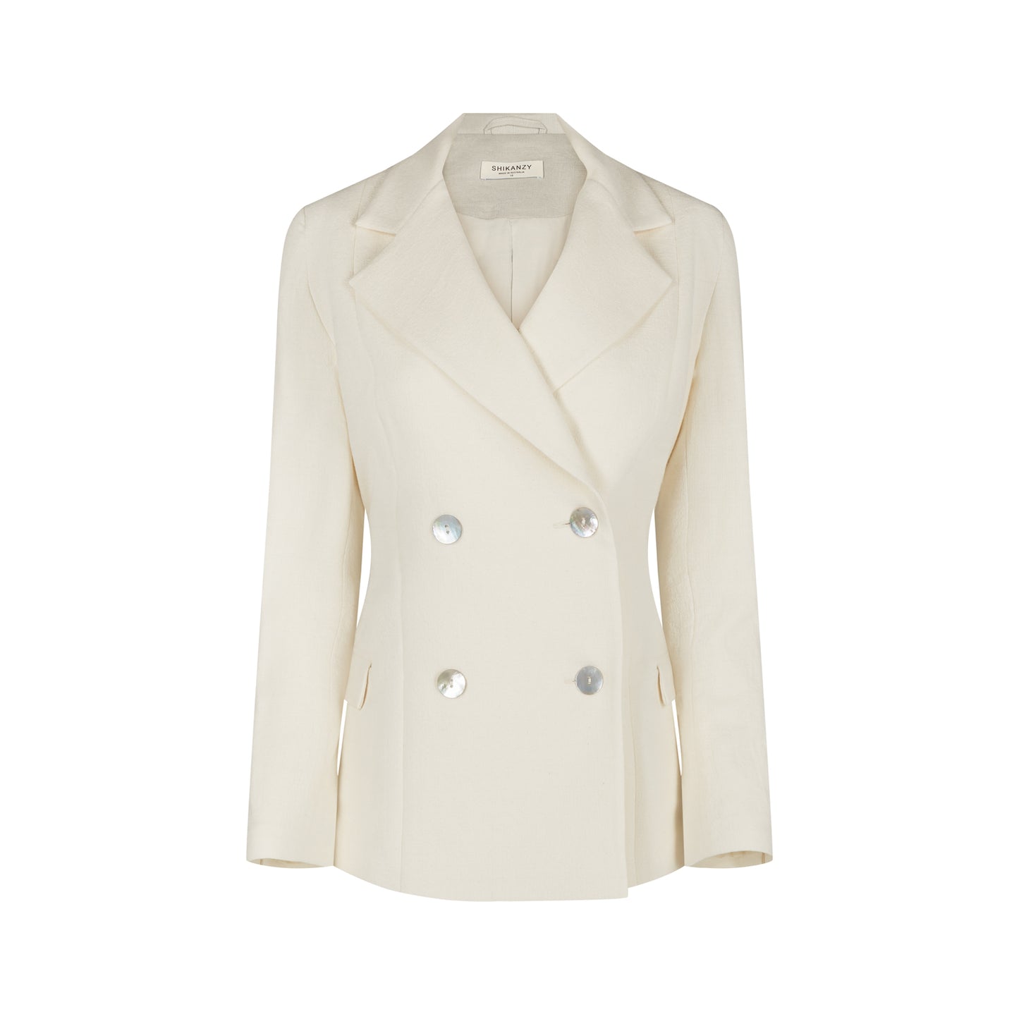 KAMLA BLAZER ORGANIC COTTON (IVORY)