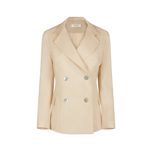 KAMLA BLAZER LINEN (BEIGE)