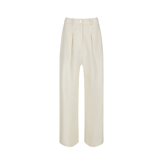 KAMLA PANTS ORGANIC COTTON (IVORY)