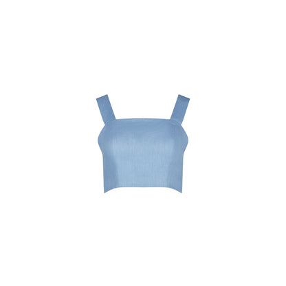 LILLY BUSTIER LINEN (BLUE)
