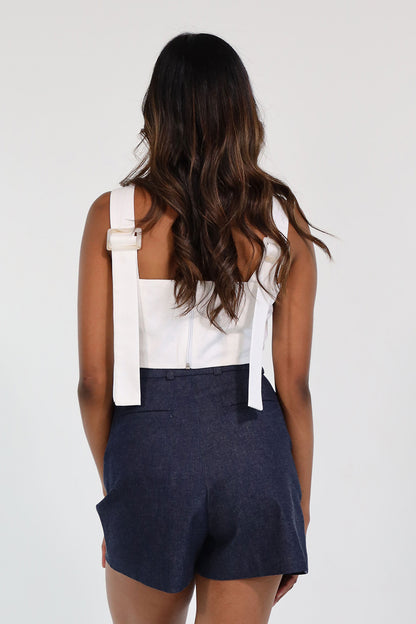 LILLY BUSTIER COTTON (WHITE)