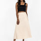 JUPE MIDI AVA LIN (BEIGE)
