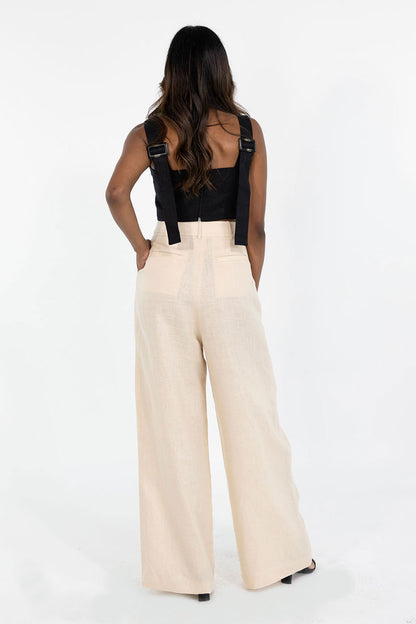 KAMLA PANTS LINEN (BEIGE)