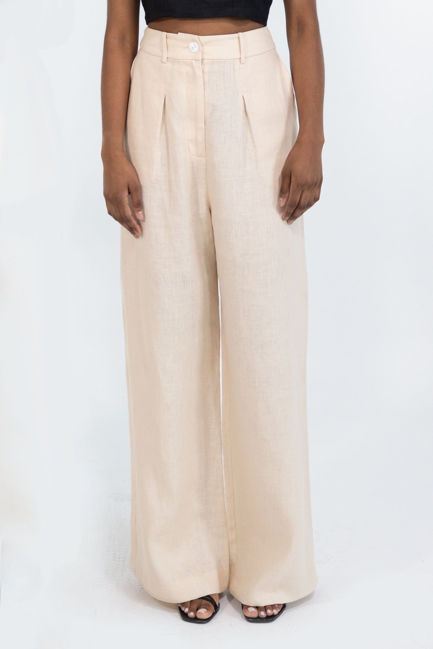 KAMLA PANTS LINEN (BEIGE)