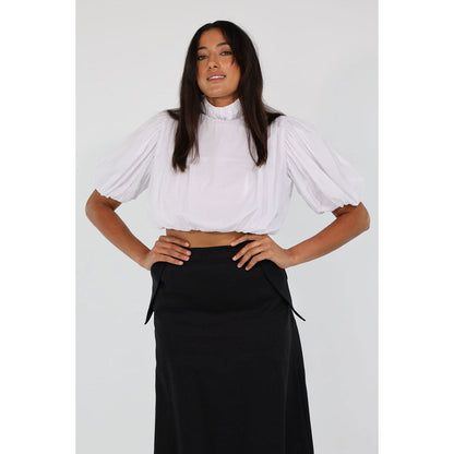 HOLLY BALLOON TOP (WHITE)