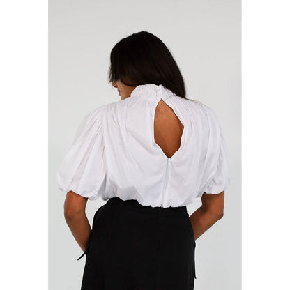 HOLLY BALLOON TOP (WHITE)