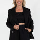 KAMLA BLAZER LINEN (BLACK)