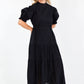 LOLA MAXI DRESS COTTON (BLACK)