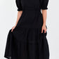 LOLA MAXI DRESS COTTON (BLACK)